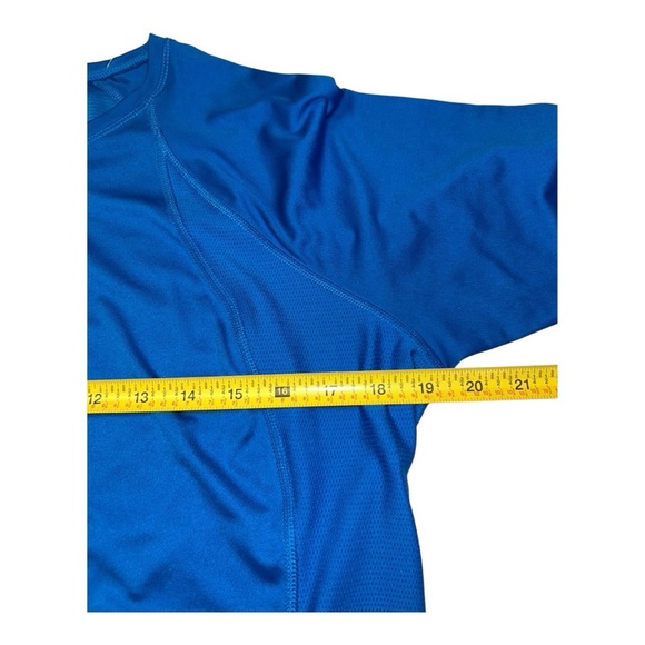 Nike Womens Dri Fit Shirt Running Training Size L Royal Blue Performance - Picture 7 of 10